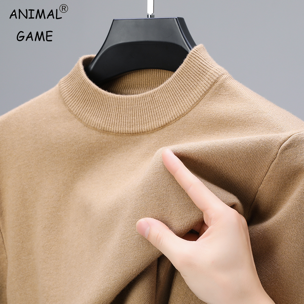 Winter Clothing Brand - Half Turtleneck Knitwear Sweater New Autumn/Winter