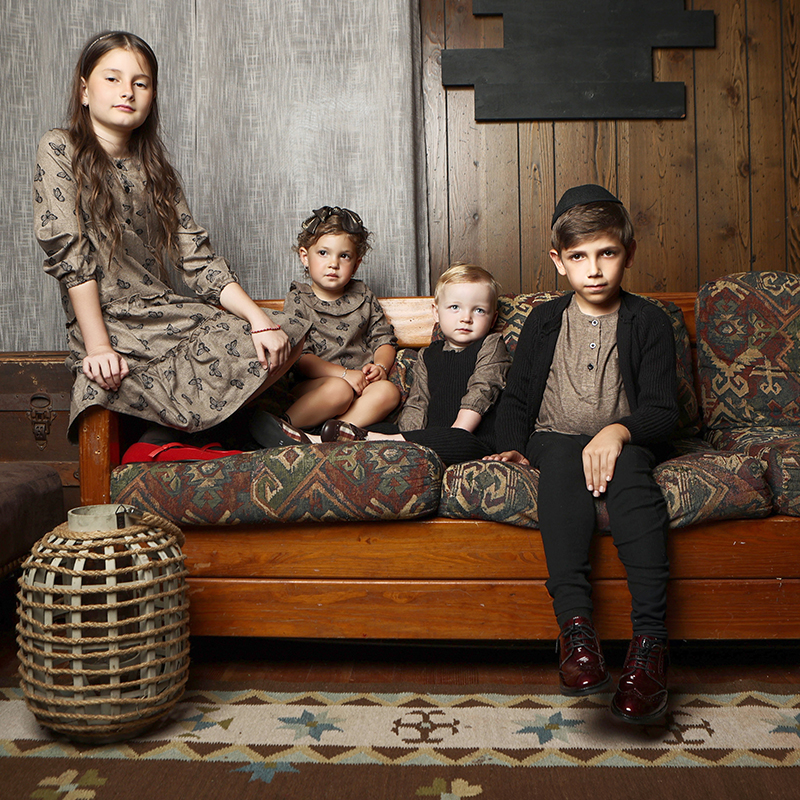 Winter Clothing For Kids - AA AW25 Printed Linen + Knit
