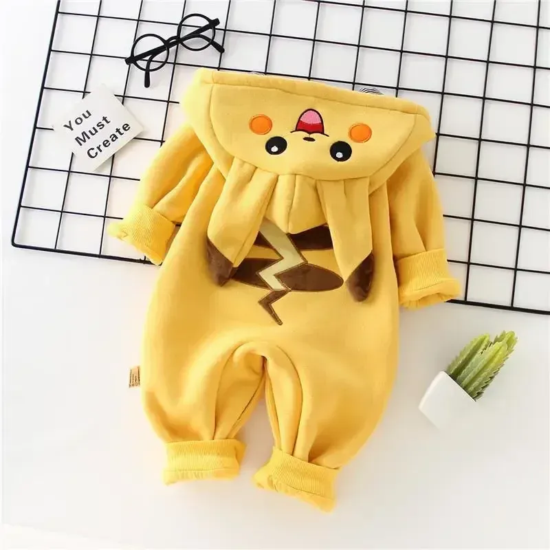 Winter Clothing For Kids - New Cute Cartoon Pokemon Pikachu Baby