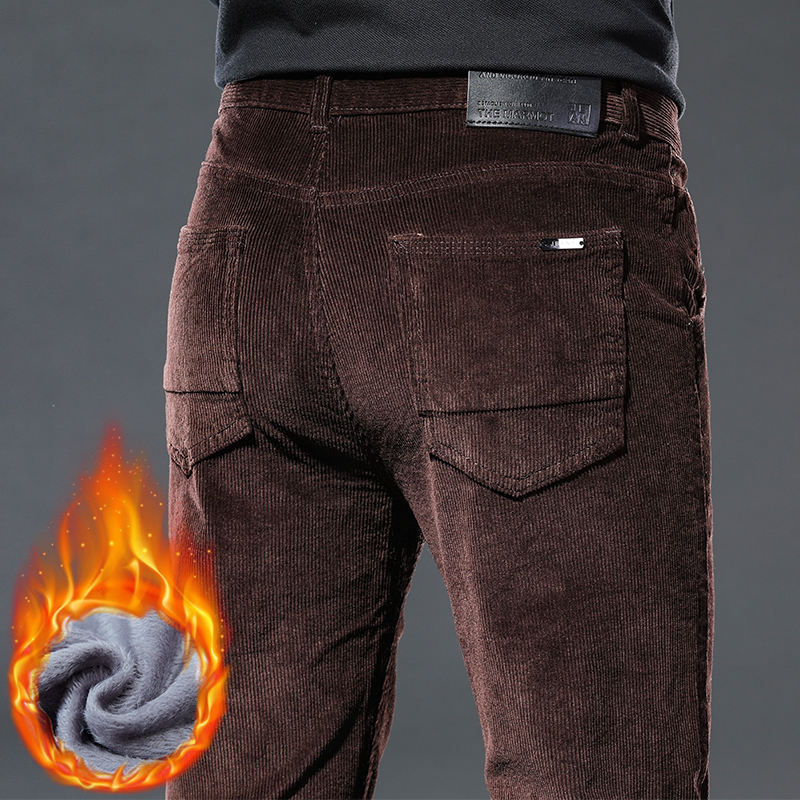 Winter Clothing Brand - Winter New Men's Corduroy Fleece Casual