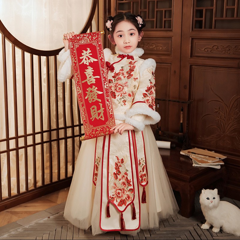 Winter Clothing For Kids - Red Chinese New Year Clothing For