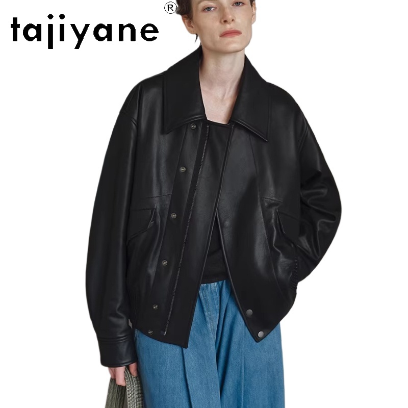 TAJIYANE 100% Real baby cow le - огляд і ціна Quality Winter Clothing Jacket