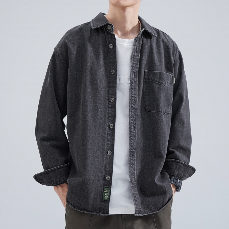 Denim Shirt Men's Long Sleeve  - огляд і ціна Winter Clothing Gear