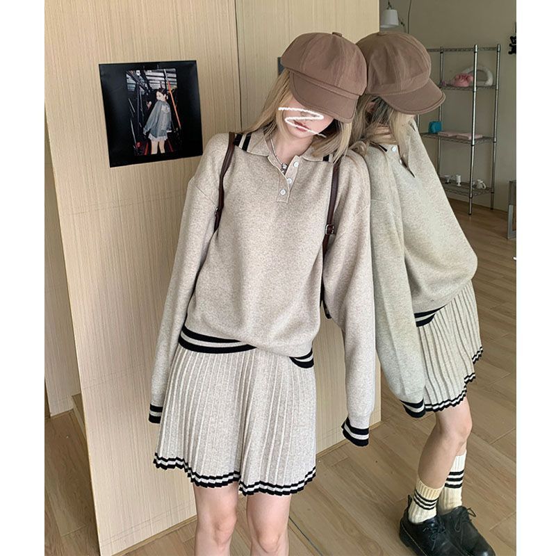 Color Blocked Polo Collar Long - огляд і ціна Winter Clothing Sales