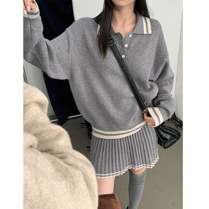 Color Blocked Polo Collar Long - огляд і ціна Winter Clothing Sales