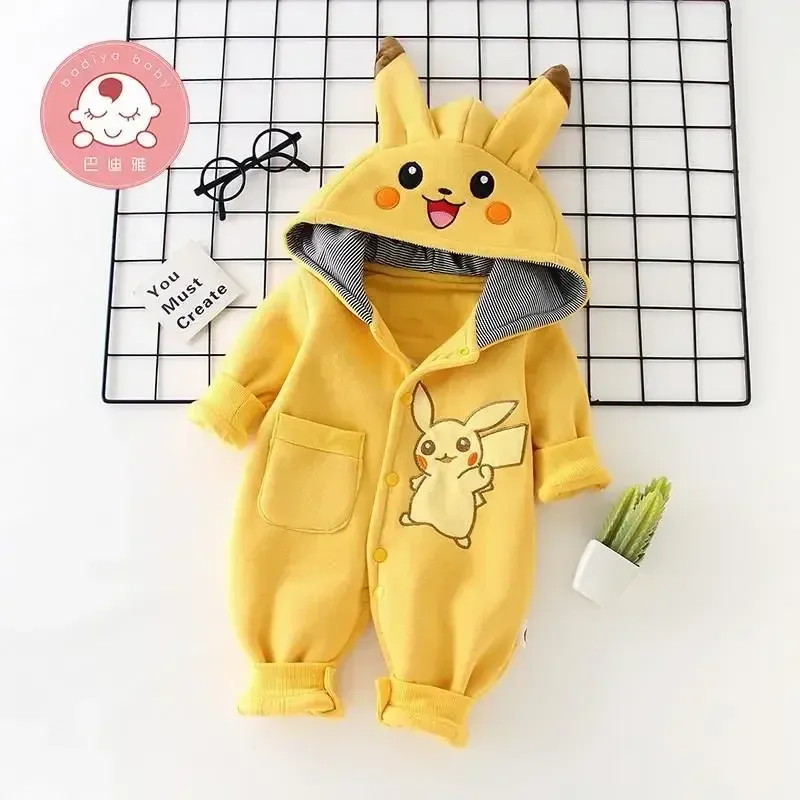 New Cute Cartoon Pokemon Pikac - огляд і ціна Winter Clothing For Kids