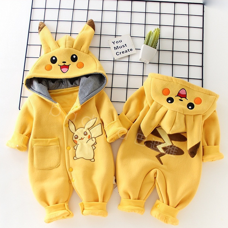 New Cute Cartoon Pokemon Pikac - огляд і ціна Winter Clothing For Kids