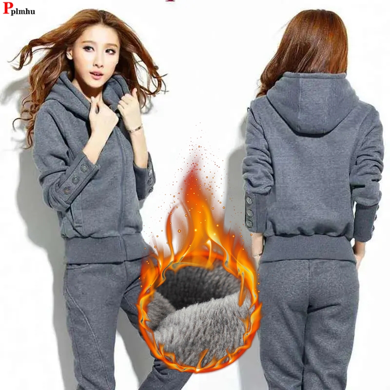 Winter 2 Pieces Sets Hooded Pl - огляд і ціна Winter Clothing Sales