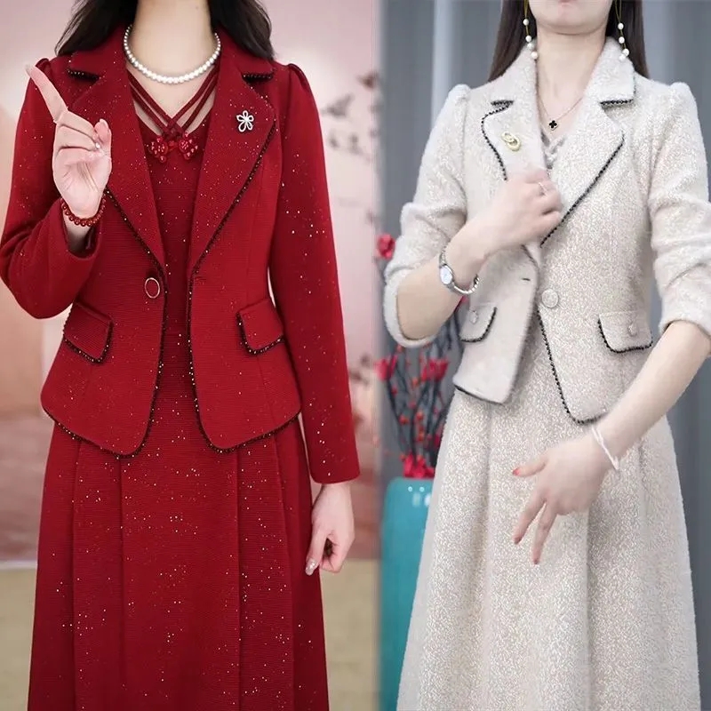 Middle Aged Female Dress Sets  - огляд і ціна Winter Clothing Gear