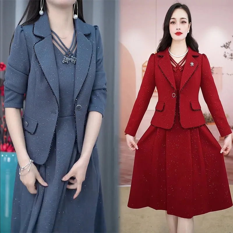 Middle Aged Female Dress Sets  - огляд і ціна Winter Clothing Gear