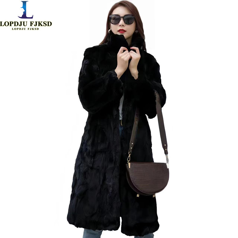 Real Rex Rabbit Fur Coat for W - огляд і ціна Quality Winter Clothing Jacket