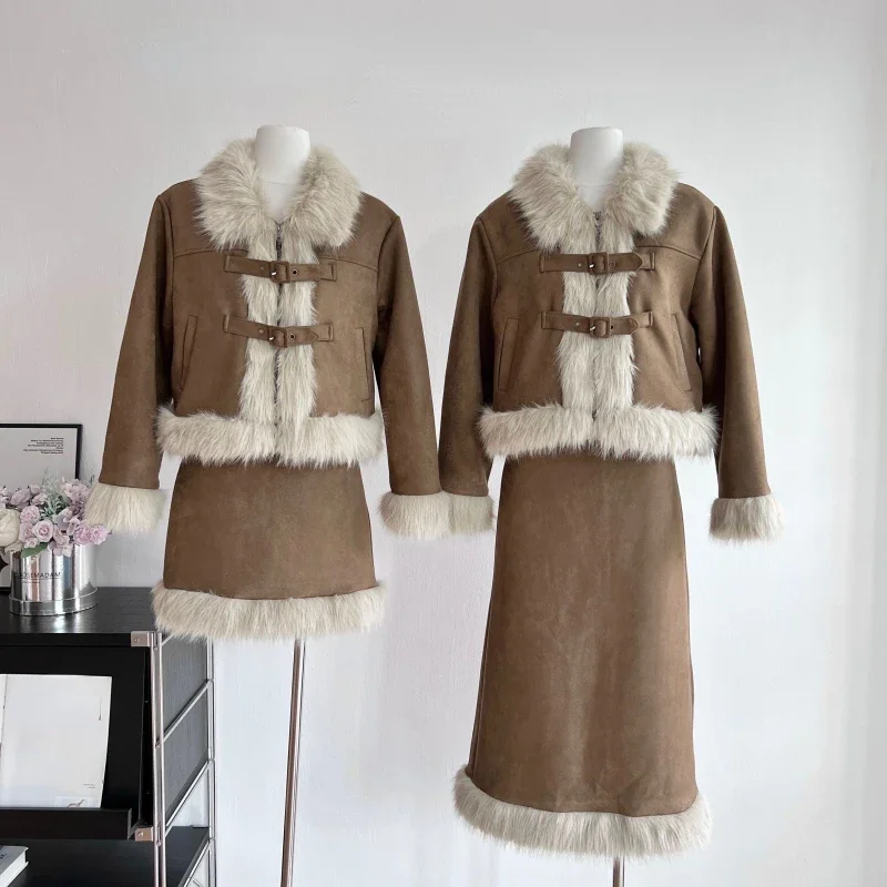 Autumn Retro Faux Fur 2 Piece  - огляд і ціна Winter Clothing Sales